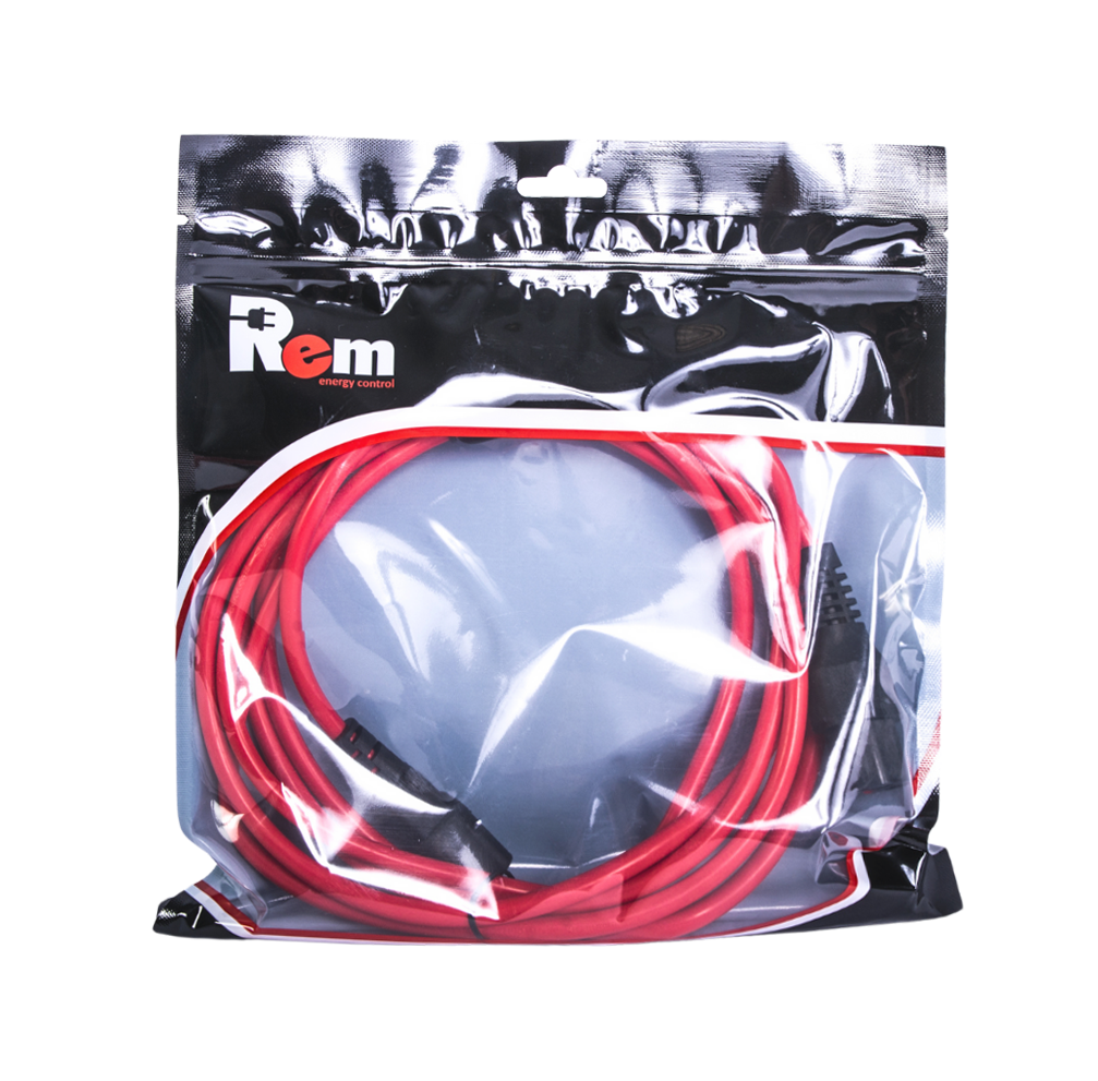 Шнур питания с фиксатором IEC 60320 C19/IEC 60320 C20, 16 А / 250 В (3 × 1,5), длина 1,8 м, красный