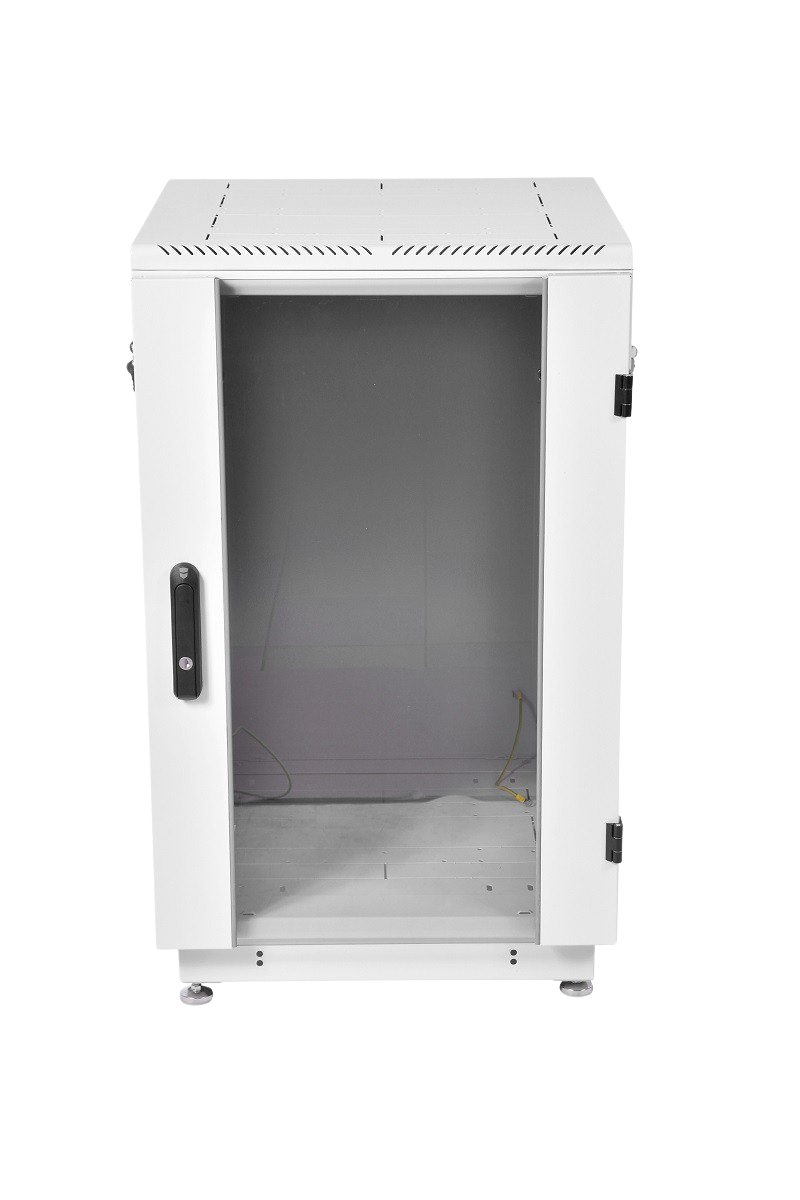 Шкаф телекоммуникационный напольный 27U (600 × 800) дверь стекло от ЦМО