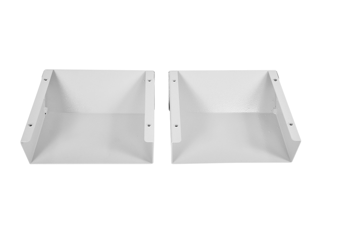 Оцинкованные козырьки защитные для вент. фильтра D125 в шкафы ШТВ-НЭ компл. Т1 глубиной 250, 300 мм от ЦМО