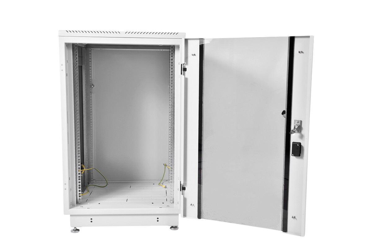 Шкаф телекоммуникационный напольный 22U (600 × 1000) дверь стекло от ЦМО