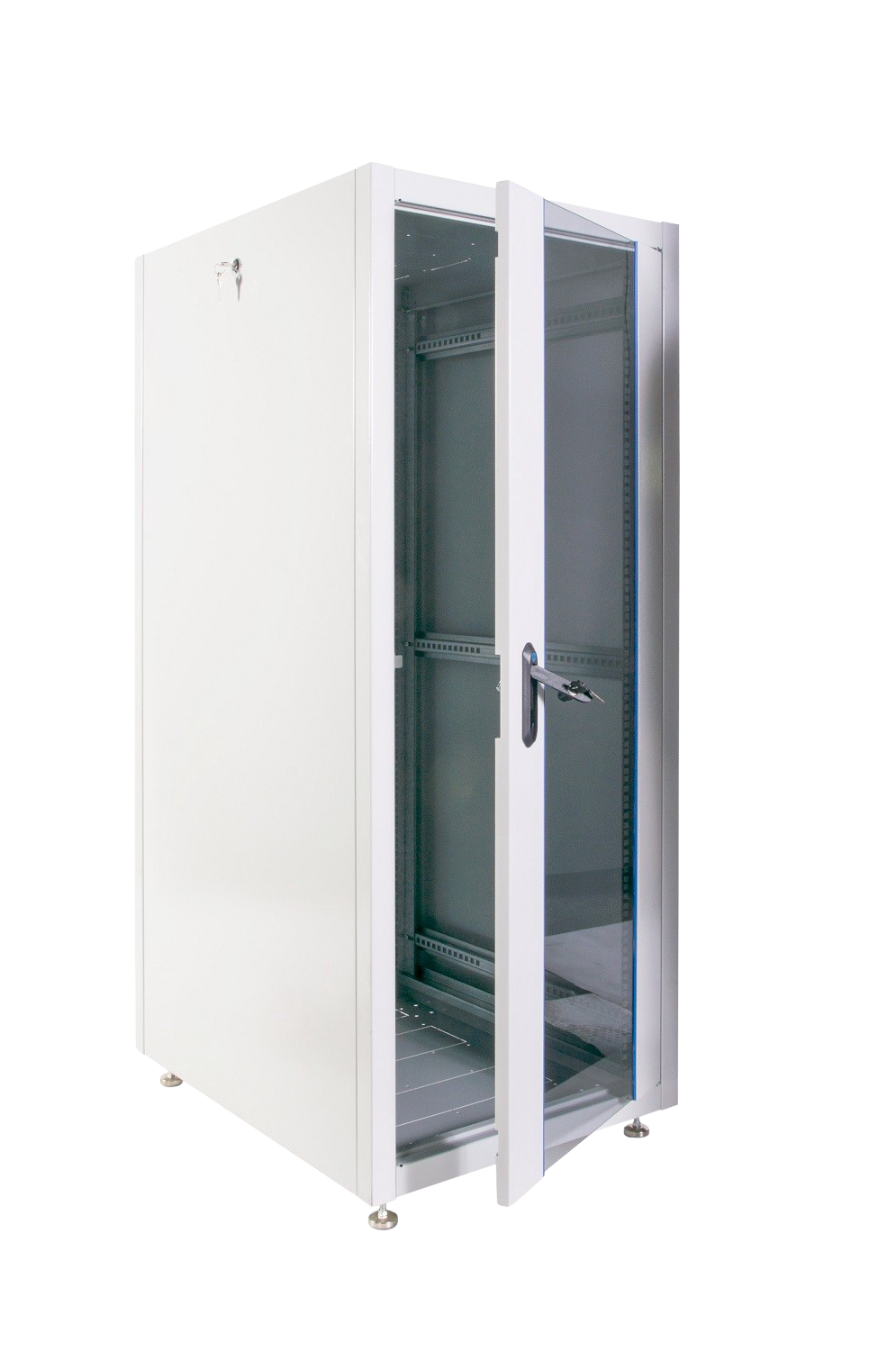 Шкаф телекоммуникационный напольный ЭКОНОМ 30U (600 × 1000) дверь стекло, дверь металл от ЦМО