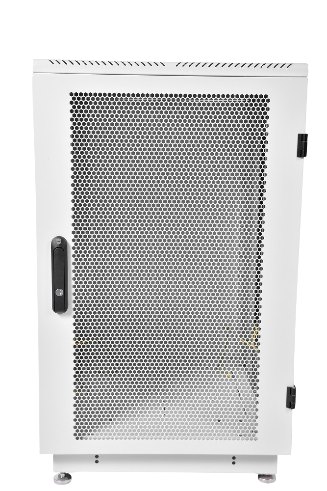 Шкаф телекоммуникационный напольный 27U (600 × 1000) дверь перфорированная от ЦМО