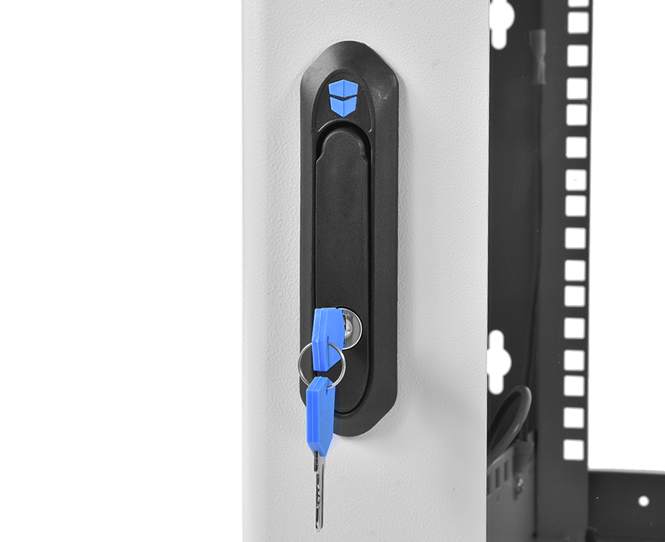 Шкаф телекоммуникационный настенный сварной 6U (600 × 360) съёмные стенки, дверь стекло
