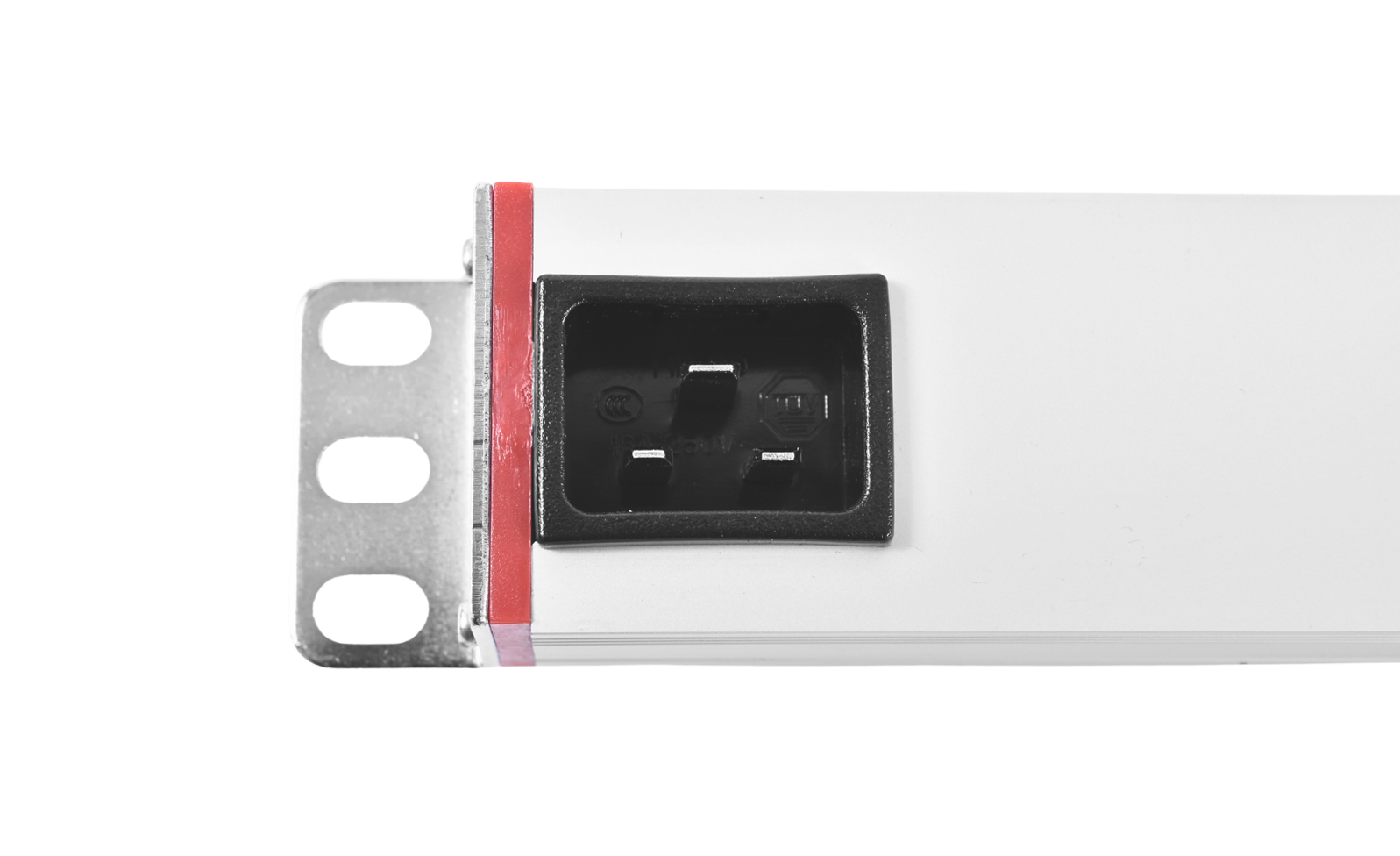 Блок розеток Rem-16 с выкл., 6 IEC 60320 C19, вход IEC 60320 C20, 16A, алюм., 19" от ЦМО