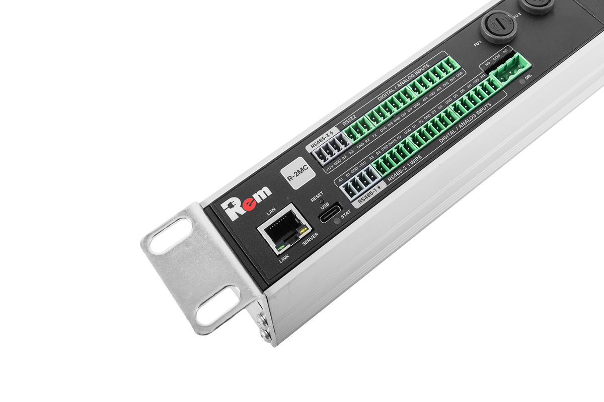 Гор блок розеток Rem-2MC, монит, управл, 1×32А, 2S, 3C13, 19'', колодка