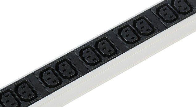 Вертикальный блок розеток Rem-16 с выкл., 14 IEC 60320 C13, 10 C19, вход C20 16A, алюм., 33-48U от ЦМО