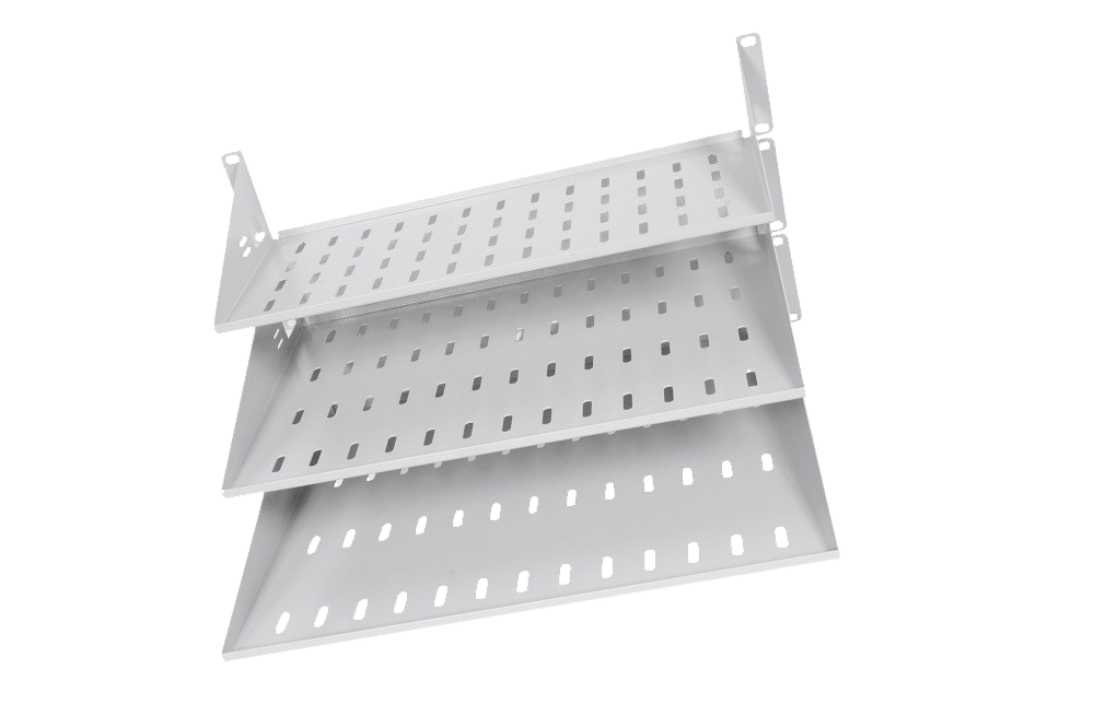 Полка перфорированная консольная 2U, глубина 300 мм от ЦМО