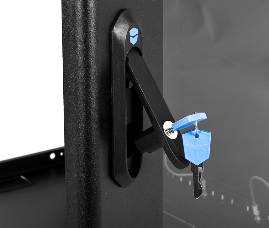 Шкаф телекоммуникационный настенный сварной 15U (600 × 530) съёмные стенки, дверь стекло, чёрный