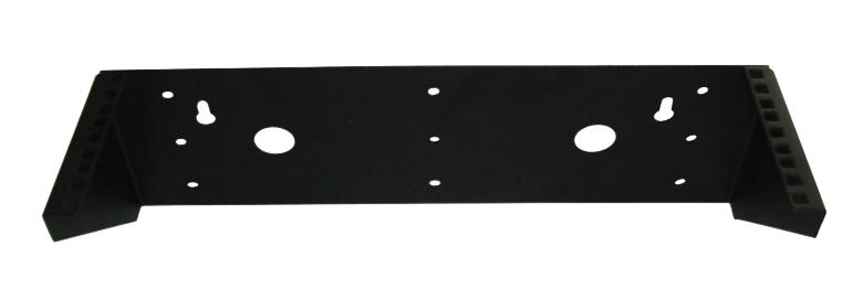 Кронштейн телекоммуникационный настенный вертикальный 2U, цвет черный от ЦМО