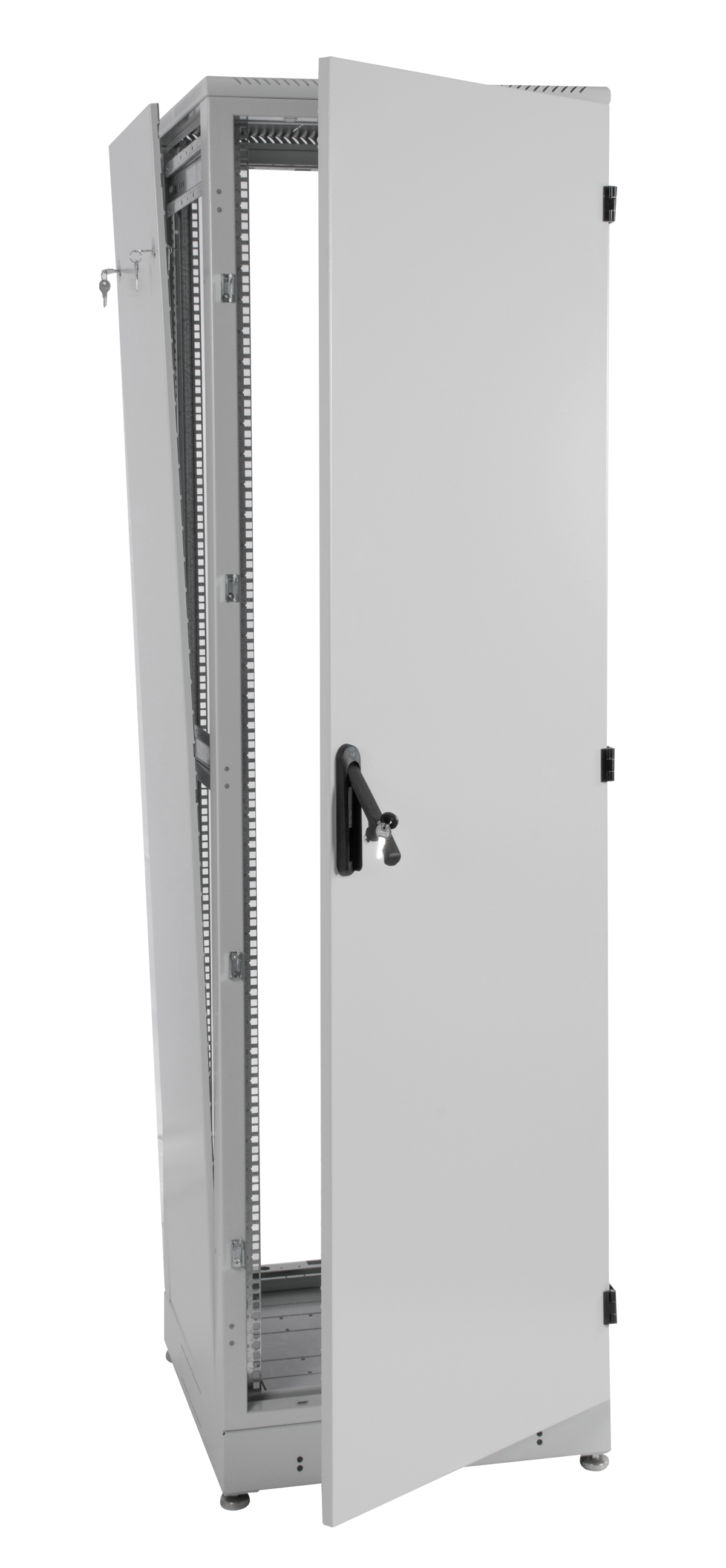 Шкаф телекоммуникационный напольный 42U (600 × 600) дверь металл