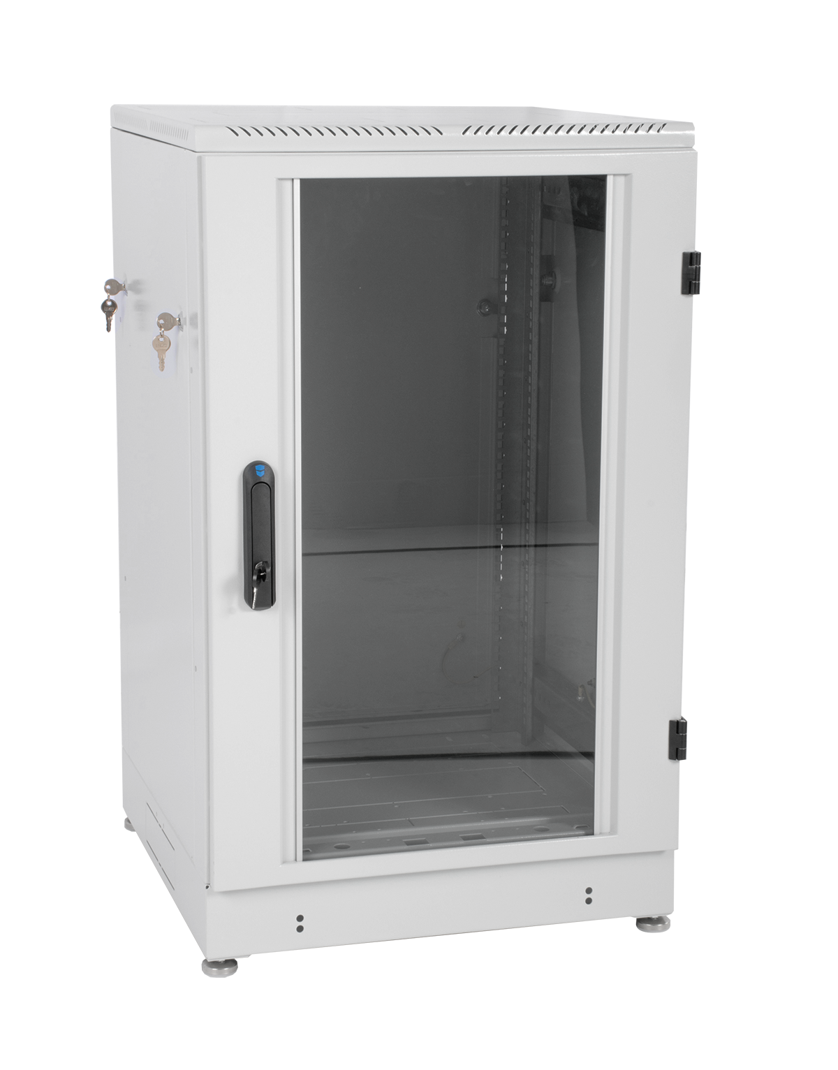 Шкаф телекоммуникационный напольный 30U (600 × 800) дверь стекло