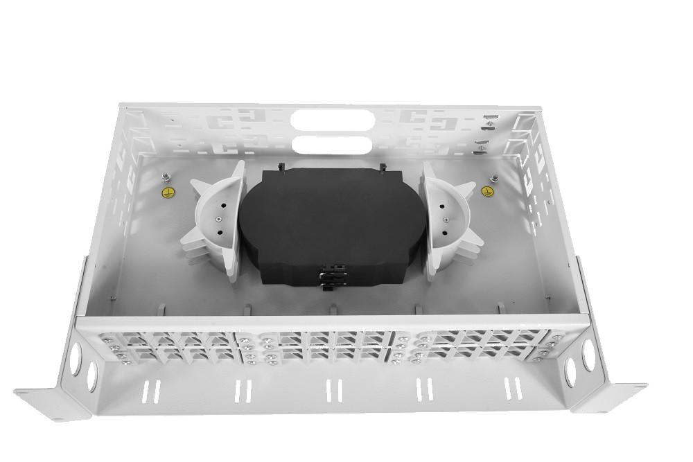 Оптический кросс (бокс) 19" с полкой (площадкой), 2U, до 48 портов от ЦМО