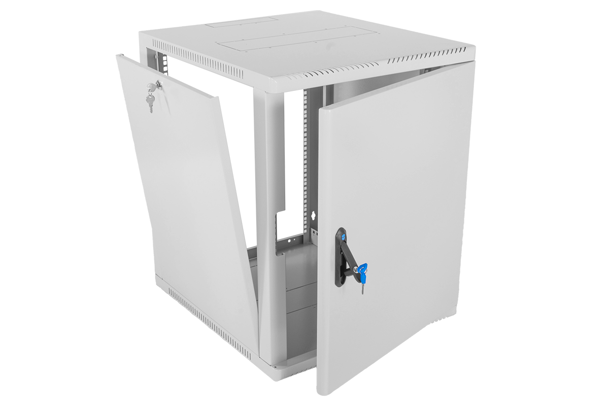 Шкаф телекоммуникационный настенный сварной 15U (600 × 660) съёмные стенки, дверь металл