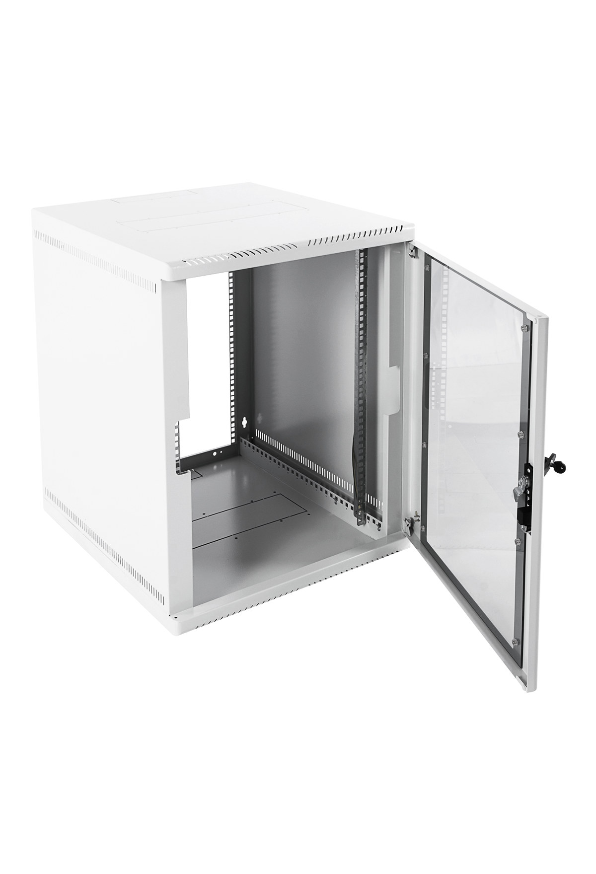 Шкаф телекоммуникационный настенный 12U (600 × 480) дверь стекло от ЦМО