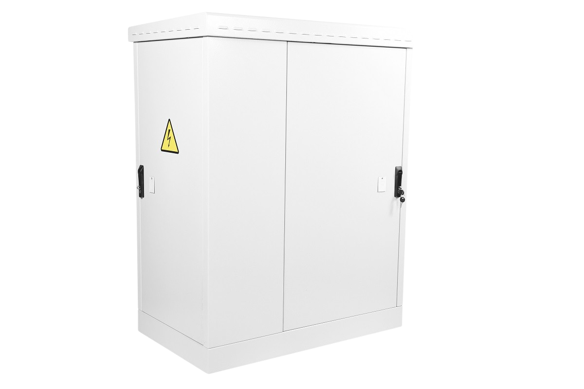 Шкаф всепогодный напольный укомплектованный 12U (Ш1000 × Г600) с эл. отсеком, комплектация Т1-IP55 от ЦМО