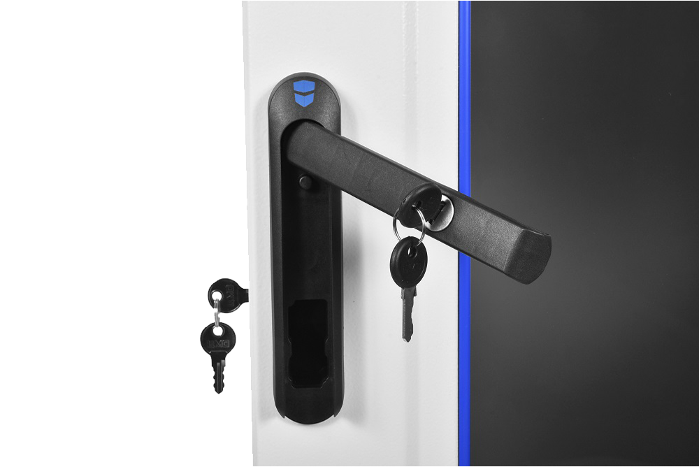 Шкаф телекоммуникационный напольный 47U (800 × 1000) дверь стекло, цвет чёрный от ЦМО