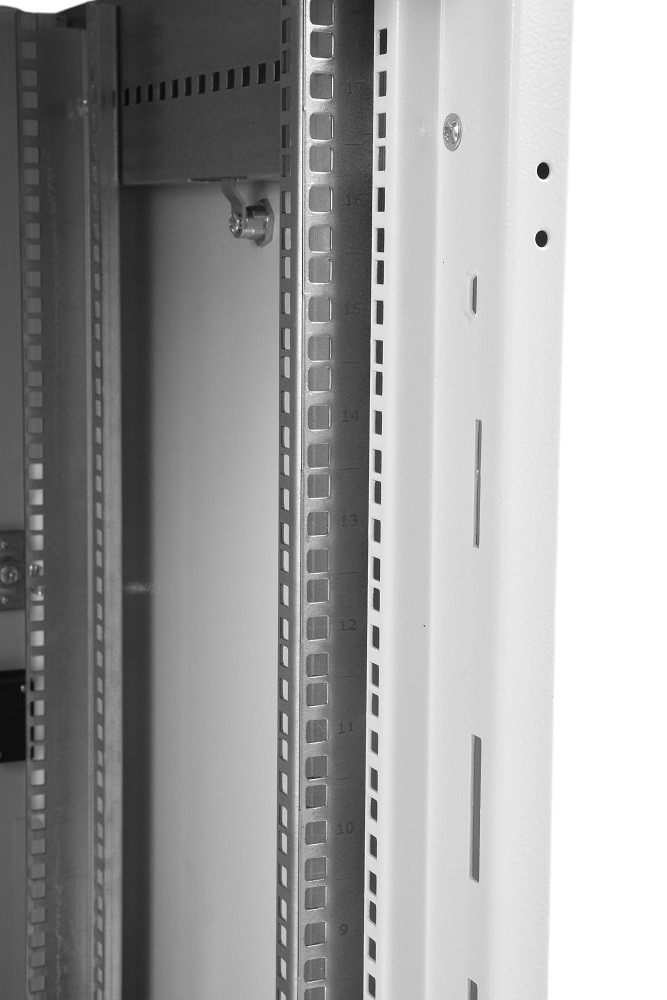 Шкаф телекоммуникационный напольный 47U (800 × 1000) дверь перфорированная 2 шт., цвет чёрный от ЦМО